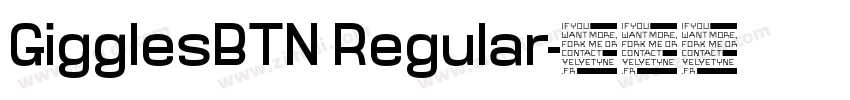 GigglesBTN Regular字体转换